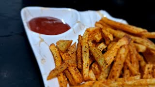 AIR FRYER SERIES  French fries 🍟 recipe  PERI PERI FRIES 🔥viralvideo viralshorts trending [upl. by Robinet]