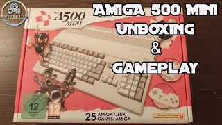 Amiga 500 mini Unboxing amp Gameplay [upl. by Arihas]