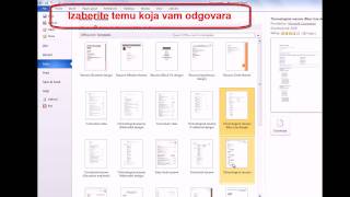 Kako napraviti CV radnu biografiju u Wordu Word 2010 [upl. by Liederman]