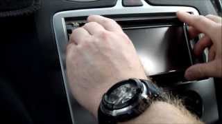 How to remove the original and install a new aftermarket car stereo in a MK 2 Ford Focus Video 2 [upl. by Opiak]