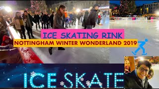 Ice Skating Rink  Winter Wonderland Nottingham 2019 [upl. by Ymij]