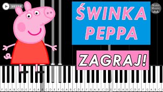 Świnka Peppa 🎹 Piano Keyboard Tutorial [upl. by Mook]