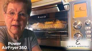 Making Fried Chicken in Emeril Power AirFryer 360  Air Fryer Recipe Review by Mary [upl. by Coats]