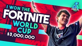 I WON THE FORTNITE WORLD CUP  3000000 [upl. by Rese]