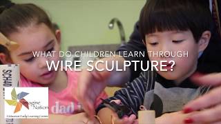 Reggio Emilia Inspired Preschool in Bristol CT Wire Sculpture [upl. by Lesly]