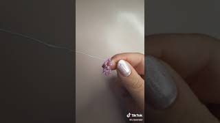 Simple cute diy seed bead ring [upl. by Ehcropal]