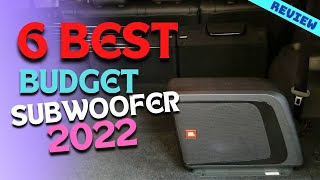 Best Budget Car Subwoofer of 2022  The 6 Best Car Subwoofers Review [upl. by Oznofla]