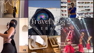 Lebanon Travel Vlog 2 First time Skiing  Beach  Clubbing  Shopping … [upl. by Airbmak838]