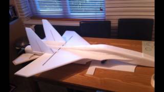 SU37 depron parkjet thrust vectoring build and maiden flight [upl. by Einre]