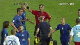 طرد الاسطورة زيدان في نهائي كأس العالم 2006  ايطاليا vs فرنسا  HD [upl. by Abie]