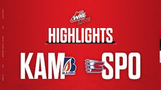 Kamloops Blazers at Spokane Chiefs 1011  WHL Highlights 202324 [upl. by Ailyt]