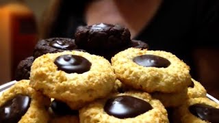 Thumbprint CookiesChocolate Filled Mocha amp CoconutSimple Easy RecipeSuperSimpleKitchen [upl. by Ahsoyem795]