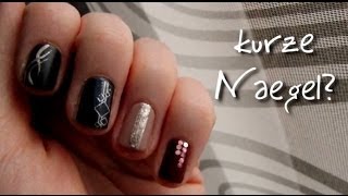 Kurze Nägel länger aussehen lassen mit einfachen Nailarts [upl. by Anneiv610]