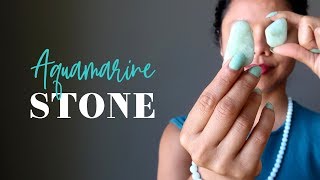 Aquamarine Stone  AZ Satin Crystals Meanings [upl. by Ahael]