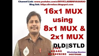 161 Multiplexer using 81 and 21 Multiplexer  16x1 Multiplexer using 8x1 and 2x1 Multiplexer [upl. by Salakcin]