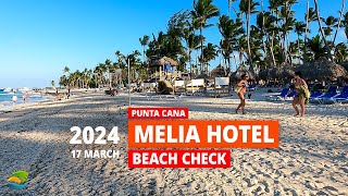 Meliá Caribe Beach Resort Punta Cana  Quick Beach Check 18 March 2024 [upl. by Dobrinsky]