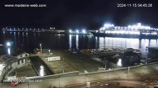 Funchal Marina Live Webcam 1 wwwmadeirawebcom [upl. by Ttiwed]