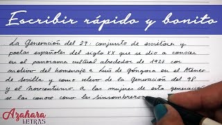 CALIGRAFÍA Cómo ESCRIBIR el ABECEDARIO en letra CURSIVA minúscula [upl. by Xer]