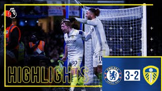 Chelsea 32 Leeds United  Three penalties Gelhardt scores first goal  Premier League highlights [upl. by Eilrac]