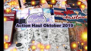 Action Haul Oktober 2019  Hot Foil Applicator  Stanzen  Stempel  Weihnachtspapier  Prägefolder [upl. by Etiragram150]