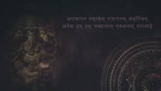 AgajananaPadmarkamShriGaneshaSlokFull Song With Lyrics [upl. by Burwell649]