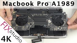 MacBook Pro 2018  A1989  disassemble 4k [upl. by Egdamlat606]