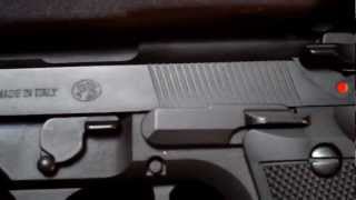 quotWE Beretta M92fsquot  M9  with Official Markings Airsoft Gun [upl. by Ellinnet562]