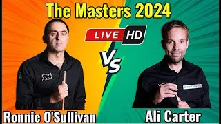 LIVE  Ronnie Osullivan vs Ali Carter THE MASTERS World Championship Final SNOOKER mrQ 2024 live [upl. by Chancelor]