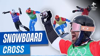 🏂 Incredible snowboard cross races at Beijing2022 [upl. by Elreath]