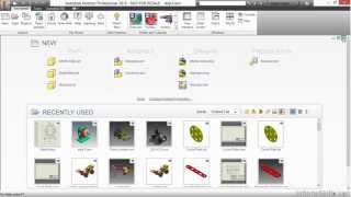 Autodesk Inventor 2015 Tutorial  Getting Started [upl. by Rehpinnej]