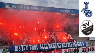 SV SANDHAUSEN vs MSV DUISBURG PYRO CHOREO TORE GÄSTESUPPORT Der MSV auf Abschiedstournee [upl. by Aneehsat350]