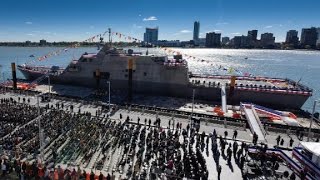 US Navy commissions newest littoral combat ship [upl. by Grimbal885]