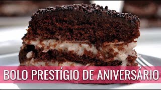 BOLO PRESTÃGIO PARA ANIVERSÃRIO FÃCIL SEM GLÃšTEN SEM LACTOSE [upl. by Enytsirhc]