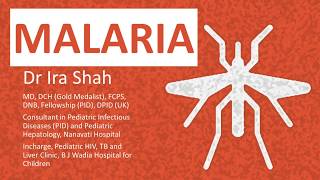 Malaria Types Clinical Features Diagnosis Treatment amp Drugs  Dr Ira Shah [upl. by Kuehnel407]