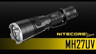 Nitecore MH27UV 1000 Lumens Rechargeable Flashlight w Ultraviolet LED [upl. by Bunch271]