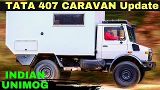 TATA 407 CARAVAN The Indian Unimog Update and New Campervan Development [upl. by Aisereht622]