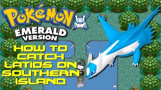 Pokemon Emerald How to Catch Latios Using Southern Island and Gameshark Code [upl. by Ymor]