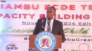 Governor Wamatangi Capacity building for Kiambu Teachers [upl. by Aviva]