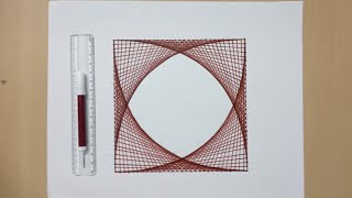 Square Geometric Pattern  Geometric Square Design  Geometric Square Art groomingskills [upl. by Nwahsal]