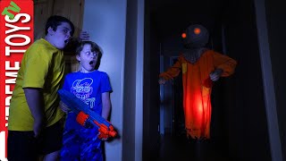 The Ghost Scarecrow Haunts Ethan and Cole Sneak Attack Squad Halloween [upl. by Bealle]