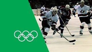 Canada v USA  Highest Scoring Game In Mens Ice Hockey  Olympic Rewind [upl. by Anaiq744]