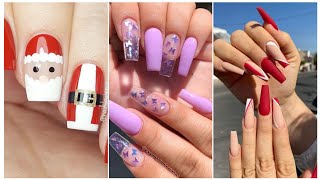 Top 60 Nails Art Designs amp Trendy Nail Paint Fashion Tips [upl. by Esylla764]