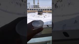 Zam Zam water in front of the kaba makkah kaba madina shorts [upl. by Einamrej]