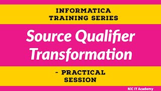 Source Qualifier Transformation in informatica  Informatica Tutorial [upl. by Elkcim730]