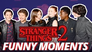 Stranger Things 4  Stranger Things Cast React to Steve Harrington Dive  Netflix Geeked Week [upl. by Ellednahs]