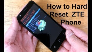 How to reset ZTE Phone to factory settings  How to open LOCKED Android phone ZTE Reset  EASY [upl. by Eiruam946]