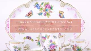 Herend Queen Victoria Coffee Set  VBO [upl. by Johnathon]