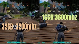 3200MHz 4x8gb vs 3600MHz 2x8gb RAM [upl. by Finegan203]