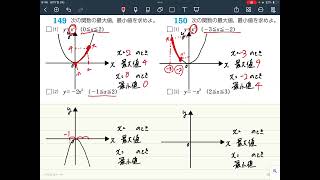 数学ⅠA 基本問題演習 9２次関数 149150 ２次関数の最大値・最小値（定義域がある場合その１） [upl. by Cilla109]