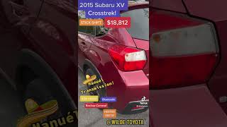 2015 Subaru XV Crosstrek at Wilde Toyota stickshift subaru wildetoyota yesyes [upl. by Lucky38]